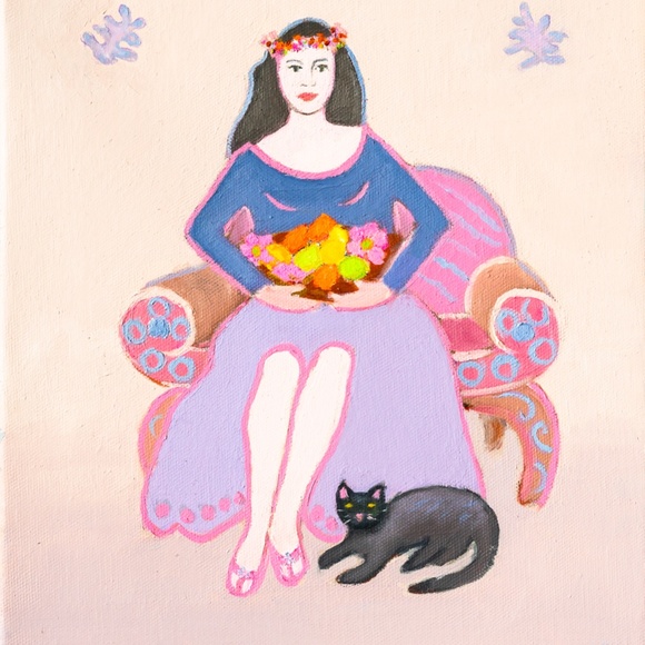 Original painting "Les fruits", 12"x10", oil on canvas - Picture 3 of 5